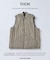 TAION / タイオン 別注 ヴァーチカルキルト リバーシブル ダウンベスト