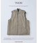 TAION / タイオン 別注 ヴァーチカルキルト リバーシブル ダウンベスト