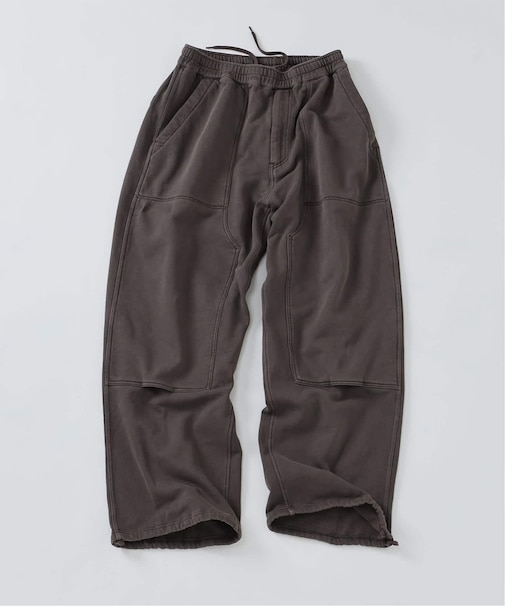 ループスウェット ダブルニー イージーパンツ