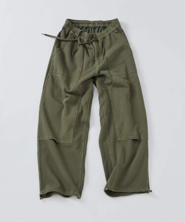 ループスウェット ダブルニー イージーパンツ