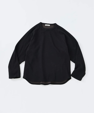 バックベロア サーマル クルーネック