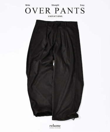 Pフランネル ツイル オーバーパンツ