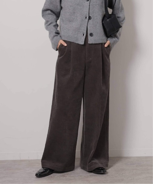 《追加2》ウォッシャブルコーデュロイタックワイドパンツ