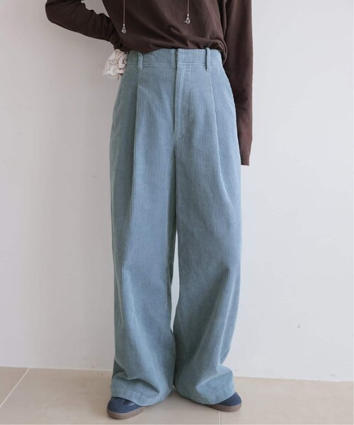 追加2》ウォッシャブルコーデュロイタックワイドパンツ｜ジャーナル