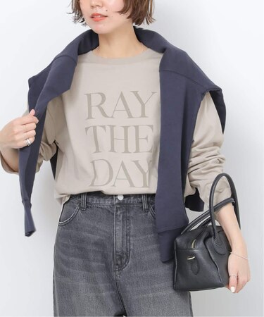 USAコットンロングロゴプリントTEE