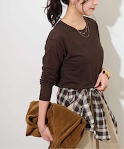 《追加5》シアークルーネックロングTシャツ