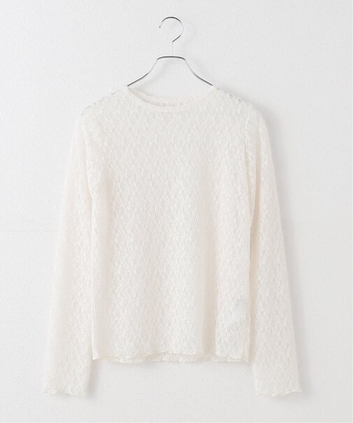 フラワーシアーレースロングスリーブ