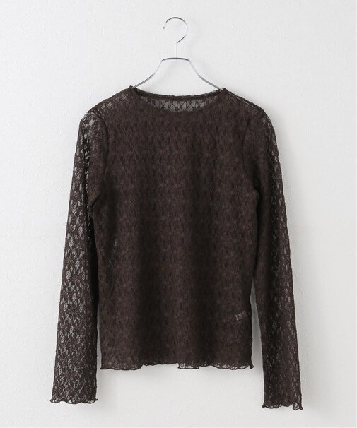 フラワーシアーレースロングスリーブ