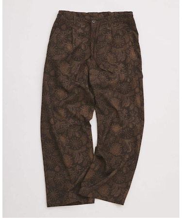 リーフパターン 1タック イージーパンツ