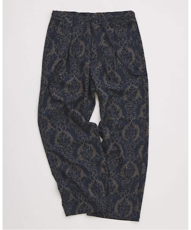 リーフパターン 1タック イージーパンツ