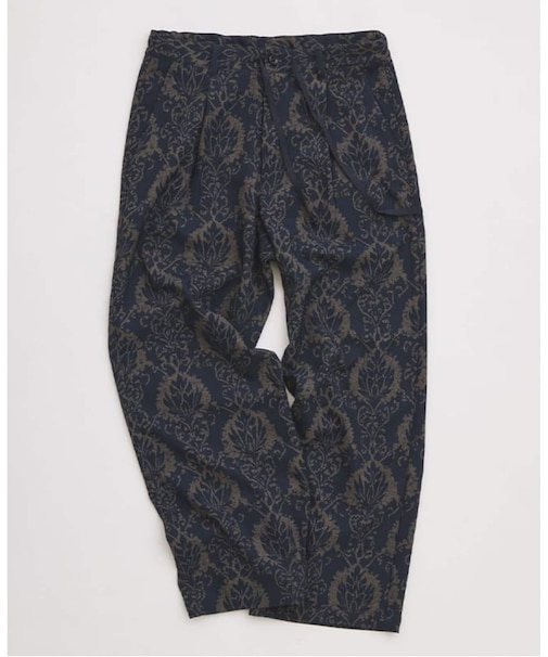 リーフパターン 1タック イージーパンツ