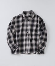 USAコットン ネル オンブレチェック シャツ