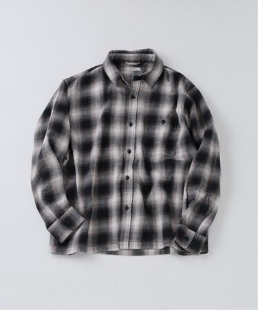USAコットン ネル オンブレチェック シャツ