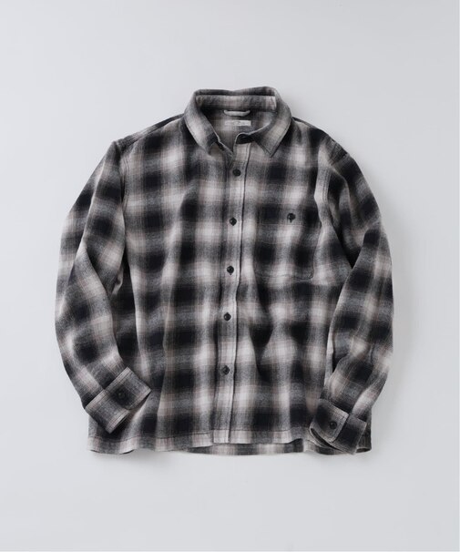 USAコットン ネル オンブレチェック シャツ