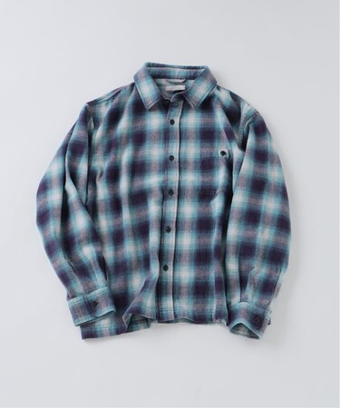 USAコットン ネル オンブレチェック シャツ