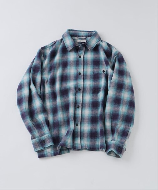 USAコットン ネル オンブレチェック シャツ