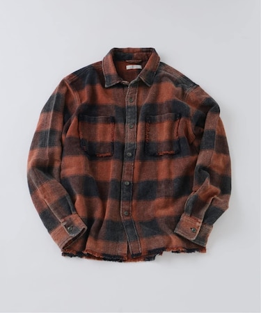 USAコットン フリンジネル バッファローチェックシャツ