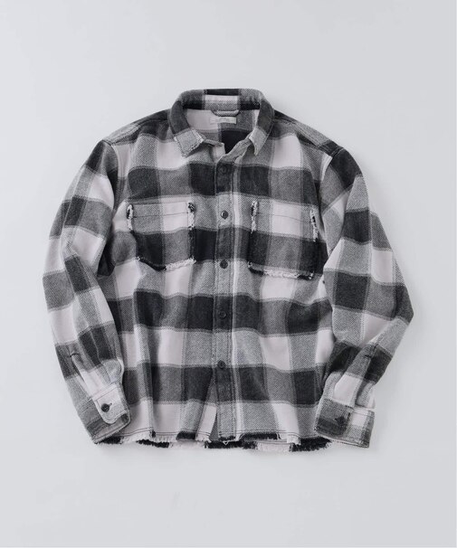 USAコットン フリンジネル バッファローチェックシャツ