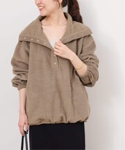 ソフトフリースオーバーサイズプルオーバー