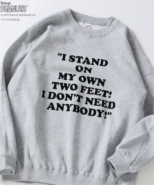 PEANUTS / ピーナッツ 別注 FANTASY A&G INC プリントスウェット WINTER