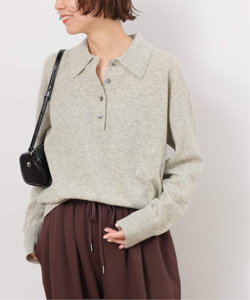 ウォッシャブルウールポロシャツ