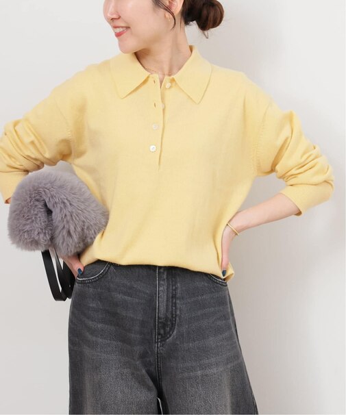 ウォッシャブルウールポロシャツ