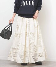 ミックスレースフレアイージースカート