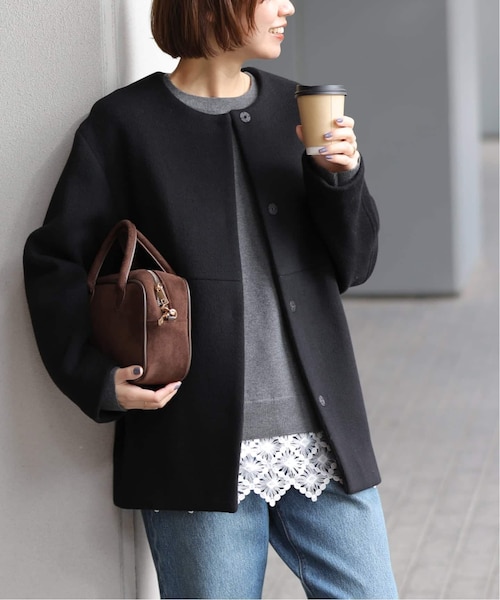 追加3》スーパーファインビーバークルーネックコート｜ジャーナル