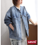 ［26SS新作］別注【LEVI’S】COLLARLESS XL TRUCKER：デニムジャケット