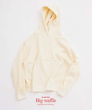 ガーメントダイ ビッグワッフル パーカー