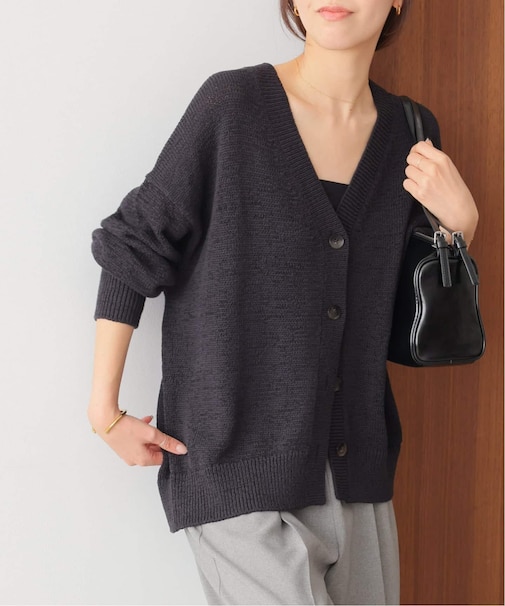 ［26SS新作］テープヤーンニュアンスVカーディガン