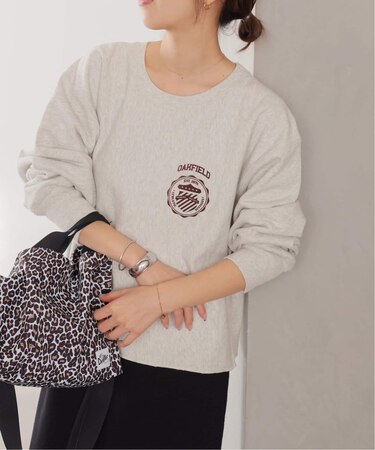 ［26SS新作］クロップドフロッキーロゴスウェット