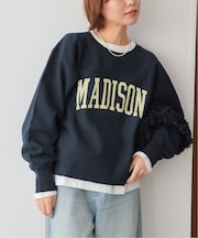 ［26SS新作］クロップドフロッキーロゴスウェット