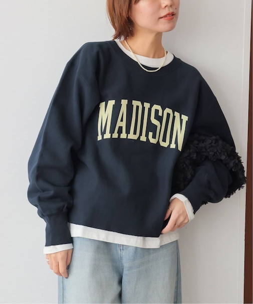 ［26SS新作］クロップドフロッキーロゴスウェット