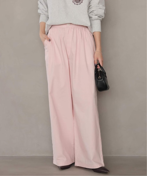 26SS新作］コットンツイルギャザーワイドパンツ｜ジャーナル