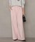 ［26SS新作］コットンツイルギャザーワイドパンツ
