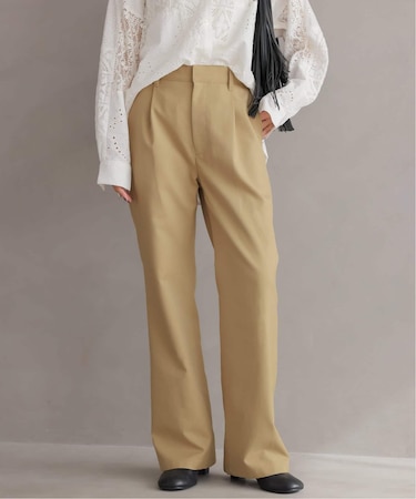 ［26SS新作］ストレッチツイルフレアパンツ