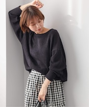 ［26SS新作］テープヤーンニュアンスプルオーバー