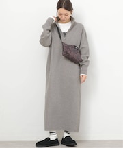 《追加2》スウェットライクハーフジップワンピース