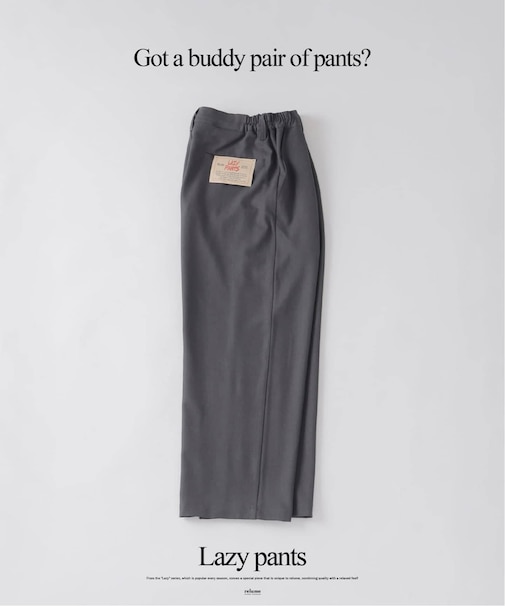 バルジ ツイル 1タック ”レイジー” スラックス