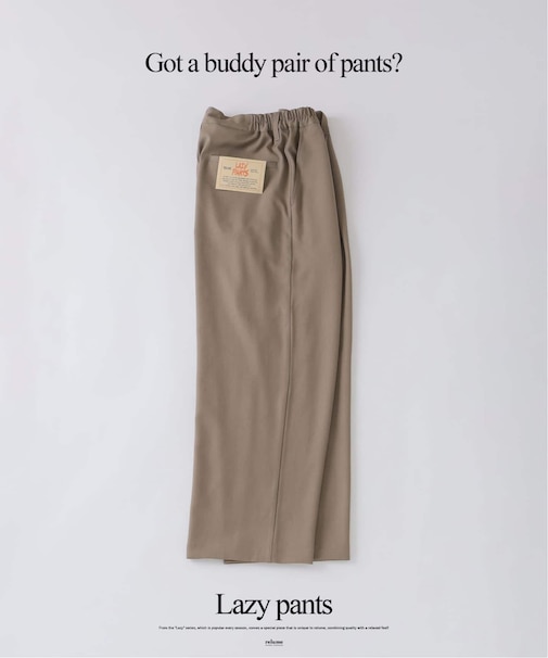 バルジ ツイル 1タック ”レイジー” スラックス