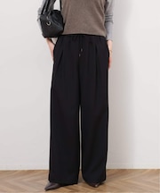 ストレッチメランジツイルイージーパンツ