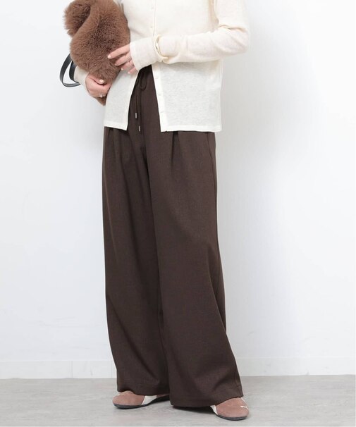 ストレッチメランジツイルイージーパンツ