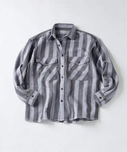 ドビーストライプ CPO シャツブルゾン