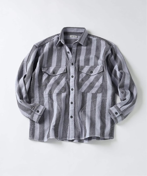 ドビーストライプ CPO シャツブルゾン