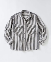 ドビーストライプ CPO シャツブルゾン