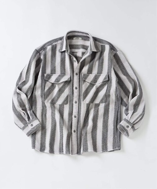 ドビーストライプ CPO シャツブルゾン