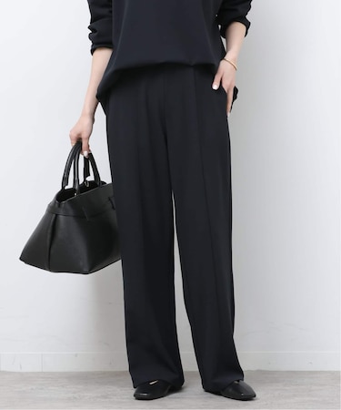NONIRONジョーゼットワイドストレートパンツ