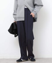 NONIRONジョーゼットワイドストレートパンツ