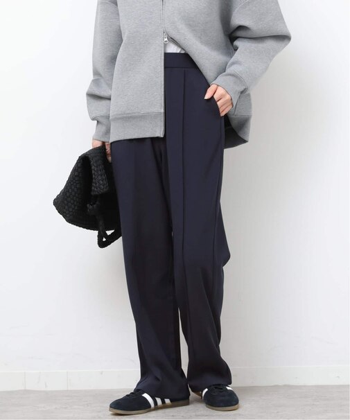 NONIRONジョーゼットワイドストレートパンツ